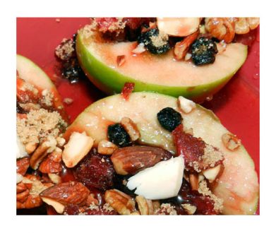 Michigan Fruit and Nut Baked Apples