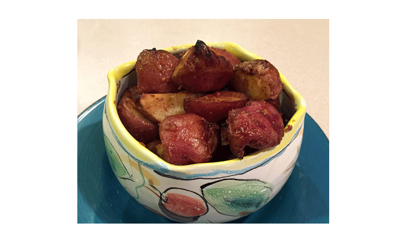 Roasted Cherry Honey Mustard Potatoes