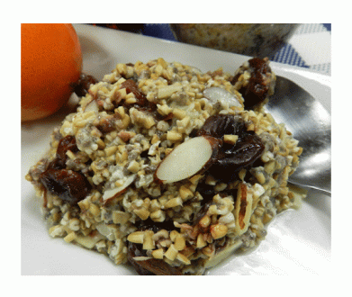 cherry almond refrigerator oatmeal