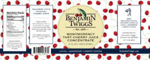 Cherry Concentrate Label