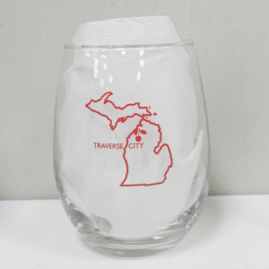 Traverse City Stemless Wine Glass