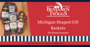 Michigan-Shaped gift baskets | featured image