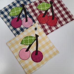 Cherry Applique Potholders