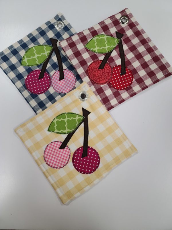 Cherry Applique Potholders