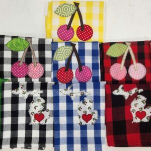Cherry MI Applique Towels